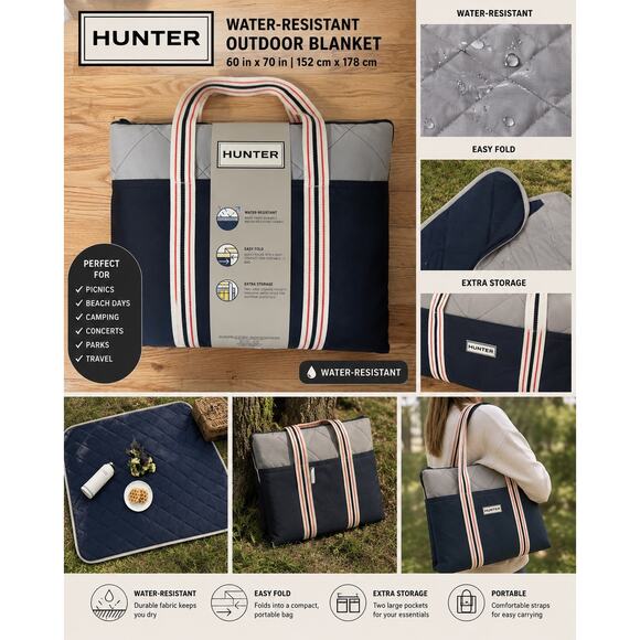 Hunter Other - Hunter Water Resistant Outdoor Picnic Blanket Foldable 60x70